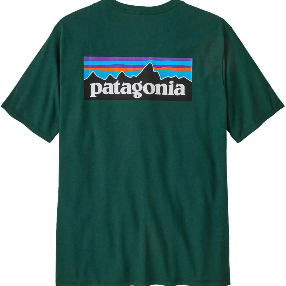 T-Shirt Randonnée<Patagonia Tee-shirt de rando P-6 Logo Responsibili-Tee Cascade Green