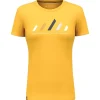 Tee Shirt|T-Shirt Escalade<Salewa Tee-shirt de rando Pure Stripes Dry T-Shirt W Gold