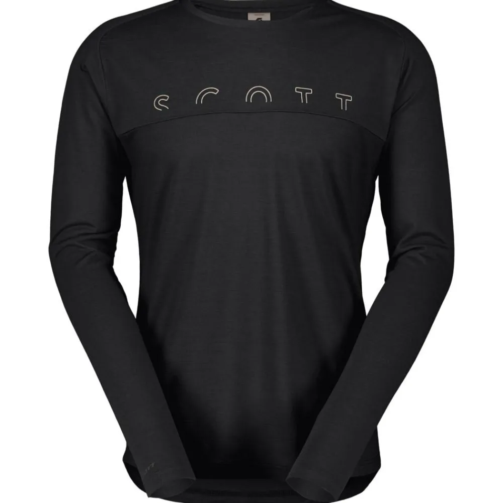 T-Shirt Randonnée<Scott Tee-shirt de rando Tee M's Defined Merino Long Sleeve Black