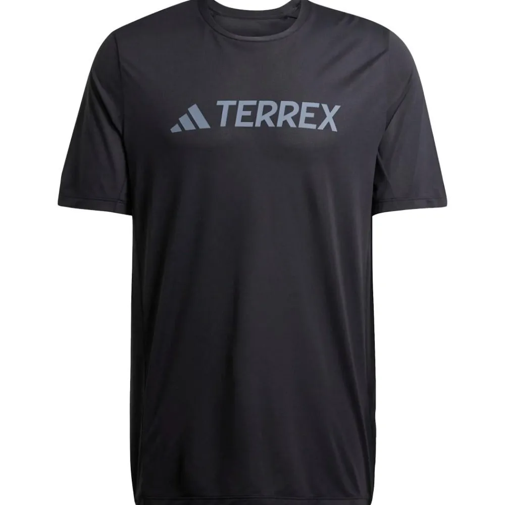 Clearance Tee-shirt de trail Mt Logo Tech Tee Shirt Short Sleeve Black T-Shirt Trail|Vêtements De Trail