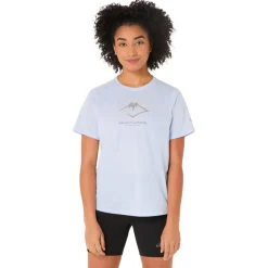 New Tee-shirt de trail Fujitrail Logo Ss Top Blue Fade T-Shirt Trail|Vêtements De Trail