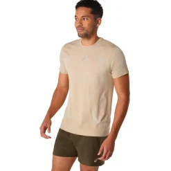 Tee-shirt de trail Road Seamless Ss Top Cream T-Shirt Trail|Vêtements De Trail