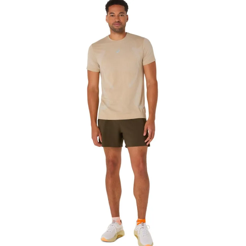 Tee-shirt de trail Road Seamless Ss Top Cream T-Shirt Trail|Vêtements De Trail