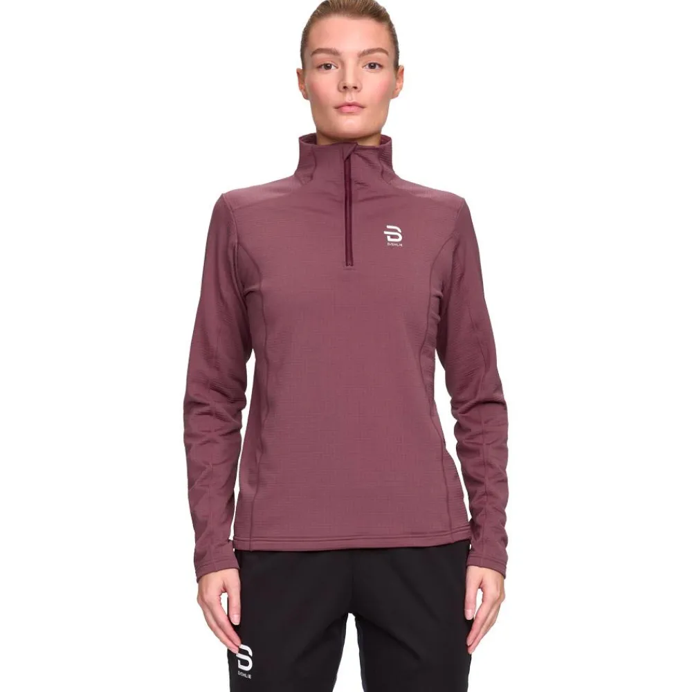 Best Tee-shirt de trail Half Zip Grid W Wild Berry T-Shirt Trail|Vêtements De Trail