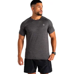 Online Tee-shirt de trail Persist Tee Black Marl T-Shirt Trail|Vêtements De Trail