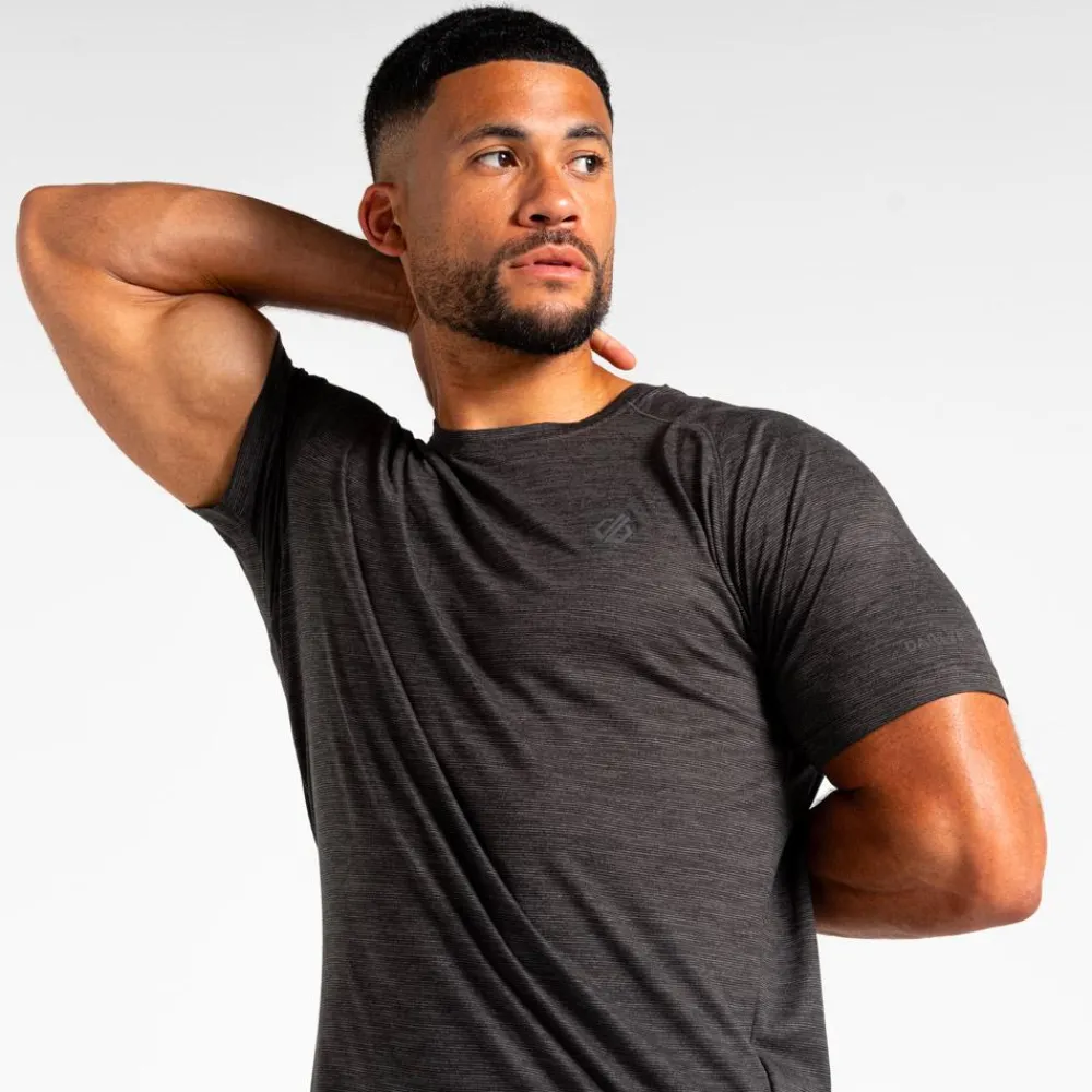 Online Tee-shirt de trail Persist Tee Black Marl T-Shirt Trail|Vêtements De Trail