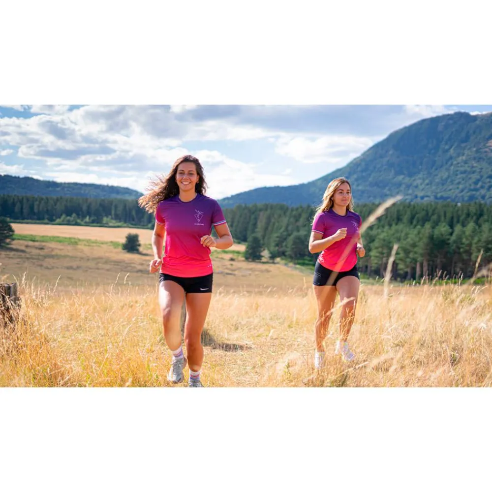 Online Tee-shirt de trail Le Frog Violet T-Shirt Trail|Vêtements De Trail