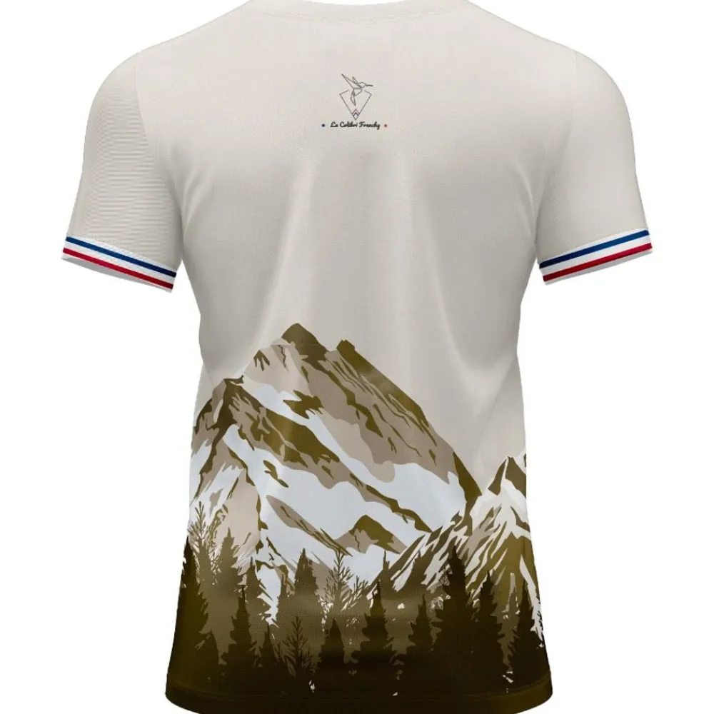 T-Shirt Trail|Vêtements De Trail<Le Colibri Frenchy Tee-shirt de trail Isard Blanc Vert