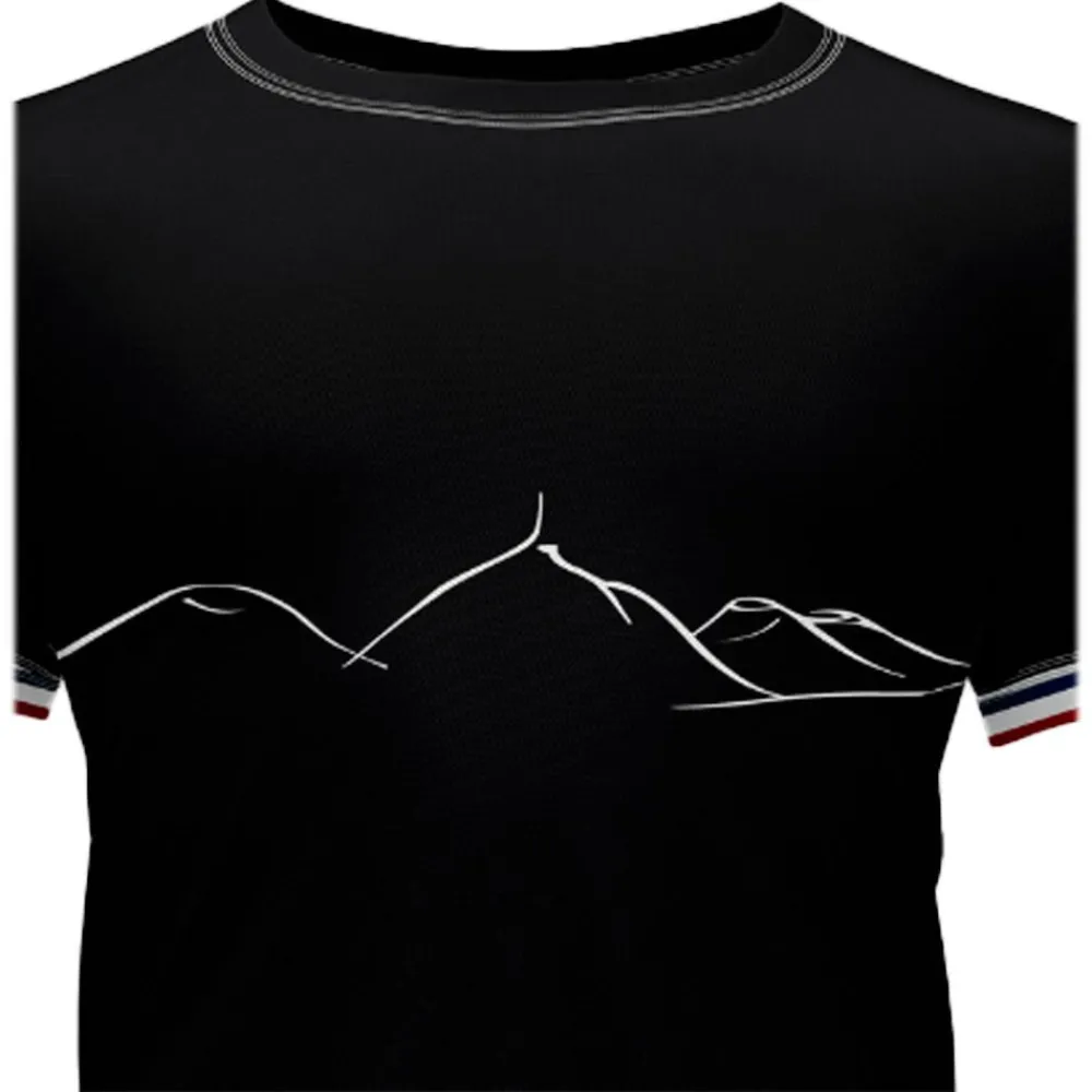 Sale Tee-shirt de trail L’auvergnat Noir T-Shirt Trail|Vêtements De Trail