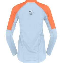 T-Shirt Trail|T-Shirt Randonnée<Norrona Tee-shirt de trail senja equaliser lightweight Long sleeve W's Flamingo