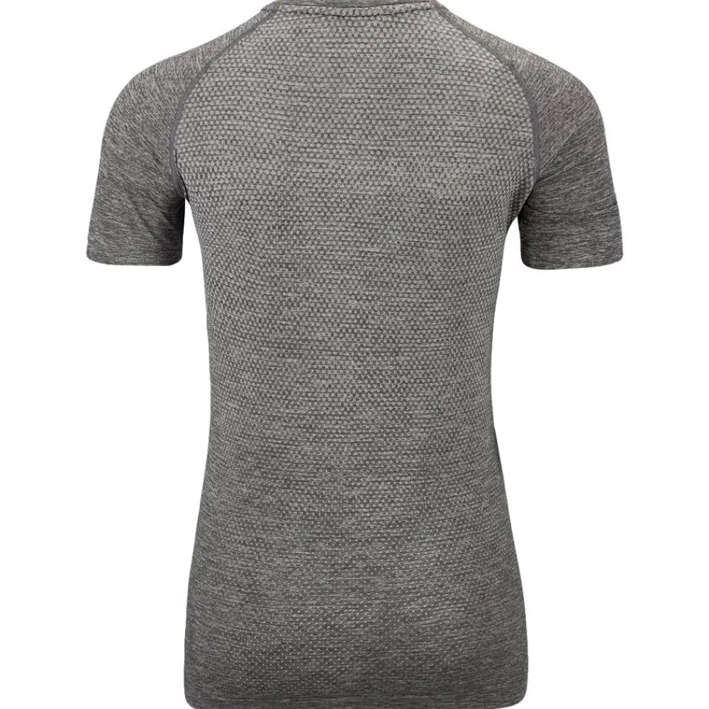 Best Tee-shirt de trail Essential Seamless T-Shirt Crew Neck SS Wmn Stone Grey Melange T-Shirt Trail|T-Shirt Randonnée