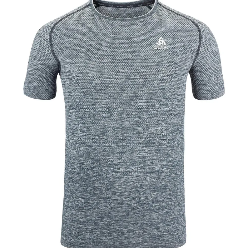 T-Shirt Trail|T-Shirt Randonnée<Odlo Tee-shirt de trail Essential Seamless T-Shirt Crew Neck SS Grey Melange