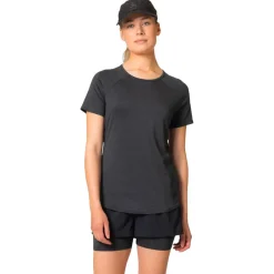 Discount Tee-shirt de trail Tee Shirt Crew Neck Essential Short Sleeve Black Melange T-Shirt Trail|Vêtements De Trail