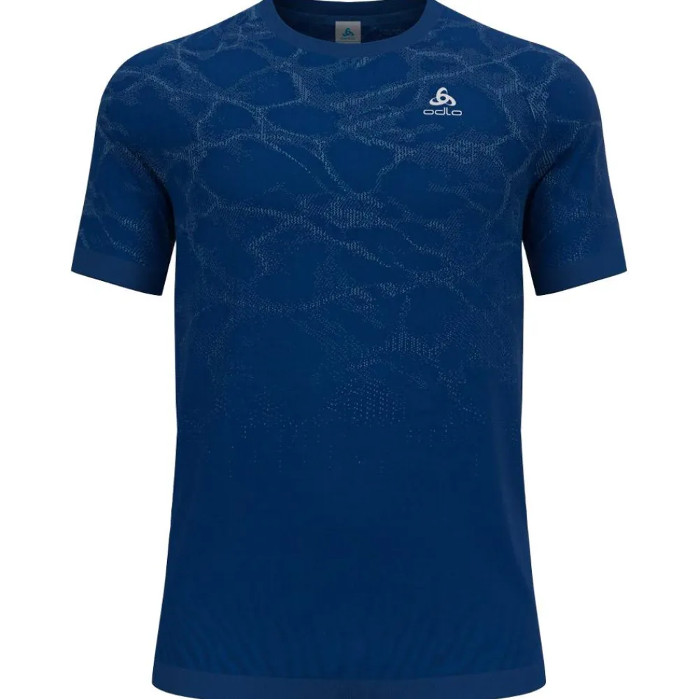 Vêtements De Trail|T-Shirt Trail<Odlo Tee-shirt de trail Zeroweight Seamless Crew Neck Limoges
