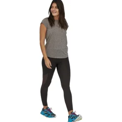 Outlet Tee-shirt de trail W's Ridge Flow Black Vêtements De Trail|T-Shirt Trail