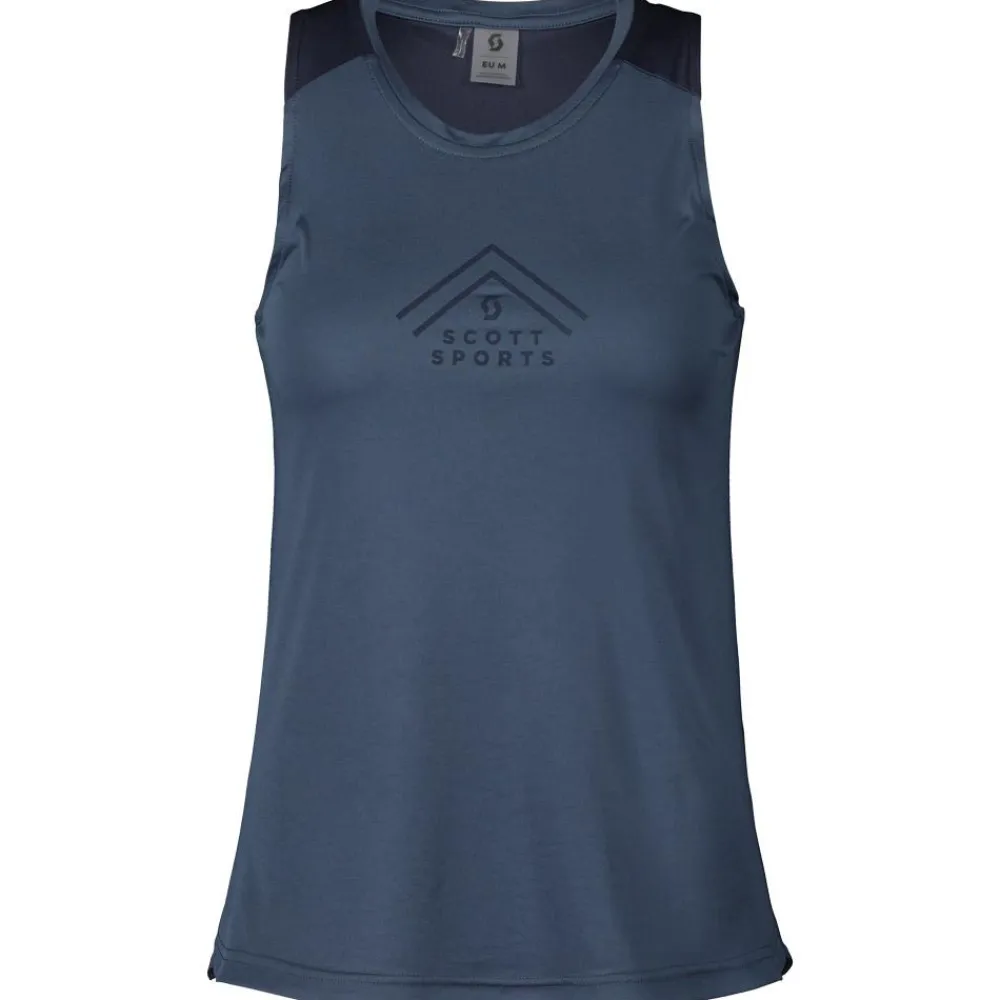T-Shirt Trail|T-Shirt Randonnée<Scott Tee-shirt de trail Endurance Tech Tank W Metal Blue Dark Blue