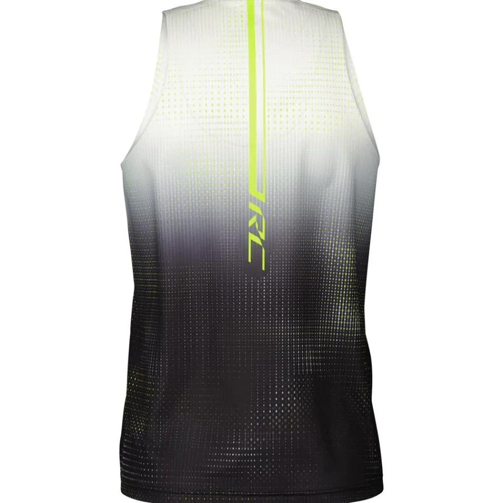Clearance Tee-shirt de trail RC Run Men's Tank White Yellow T-Shirt Trail|Vêtements De Trail