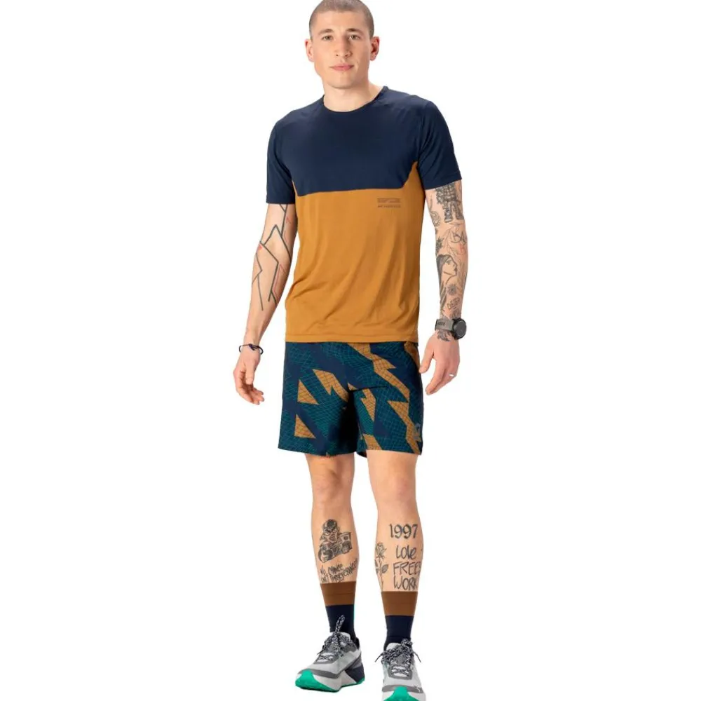 Online Tee-shirt de trail Tee M's Endurance Tech Short Sleeve Dark Blue Bread Brown Vêtements De Trail|T-Shirt Trail