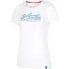 Tee Shirt|T-Shirt Escalade<La Sportiva Tee-shirt d’escalade Retro T-Shirt W White Malibu Blue