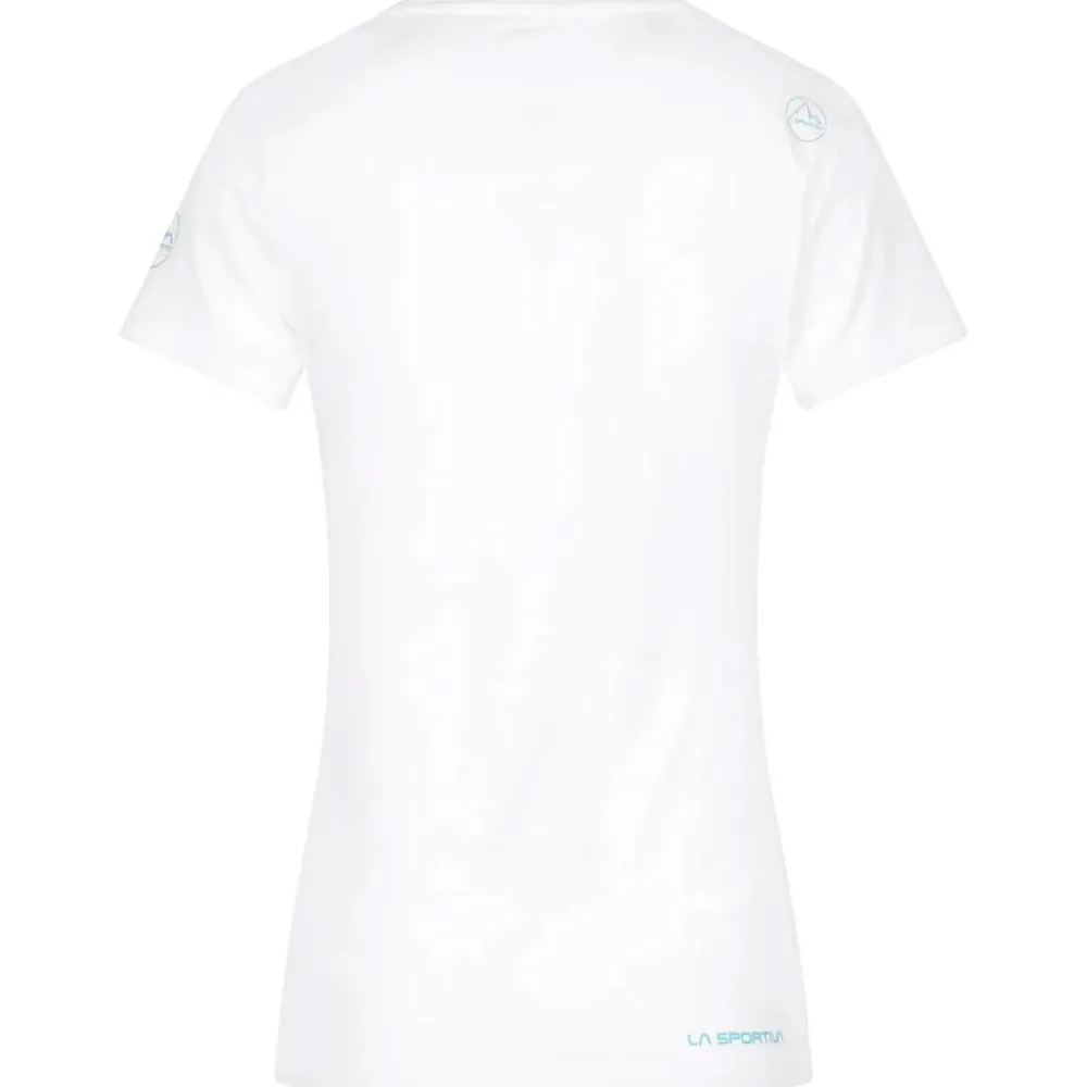 Tee Shirt|T-Shirt Escalade<La Sportiva Tee-shirt d’escalade Retro T-Shirt W White Malibu Blue