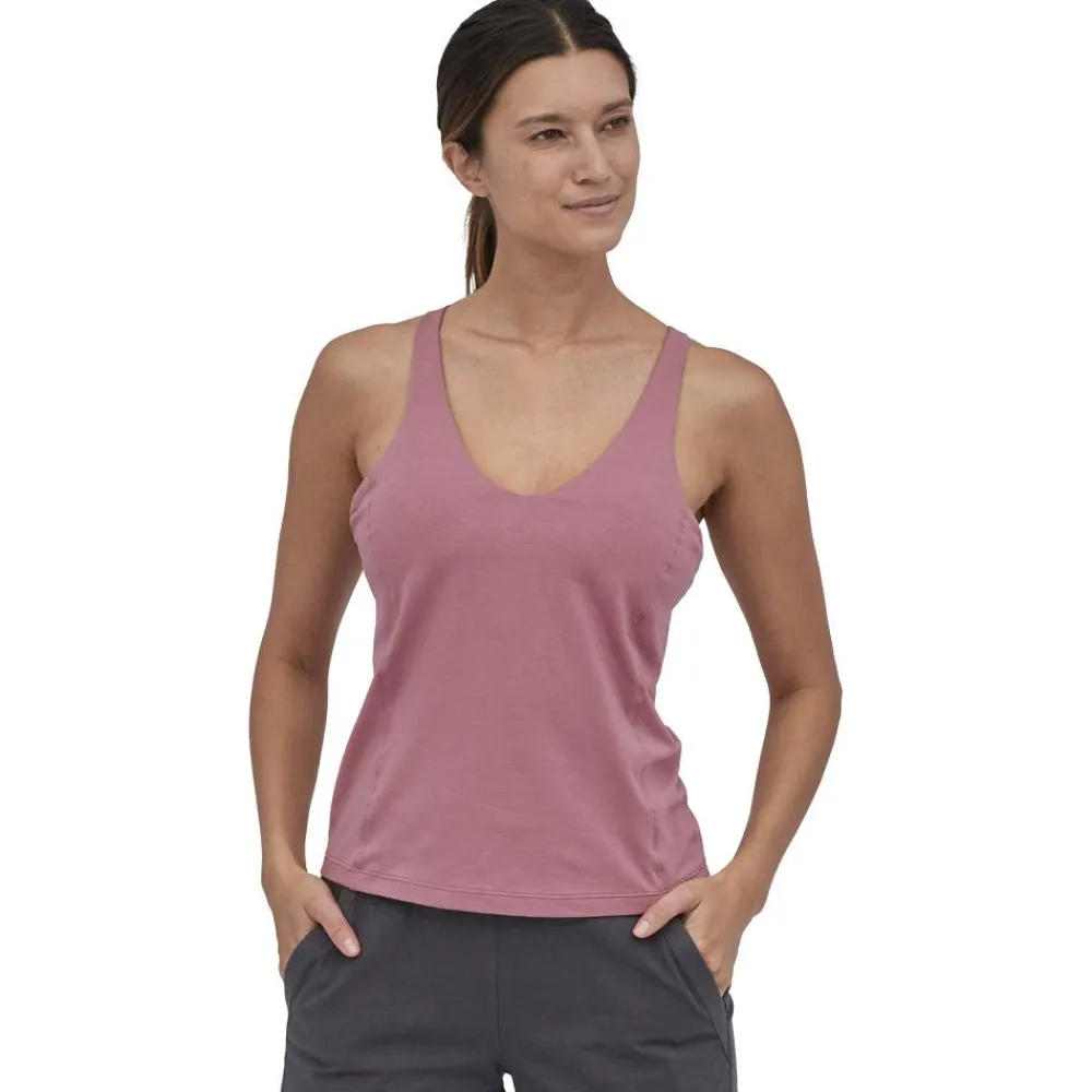 Hot Tee-shirt d’escalade W's Tadra Tank Light Evening Mauve Tee Shirt|T-Shirt Escalade