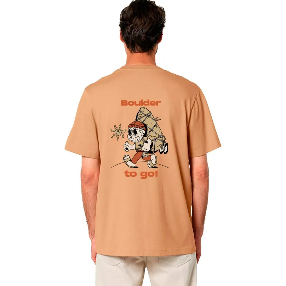 New Tee-shirt d’escalade X Boulder To Go Tee Shirt Cream T-Shirt Escalade|Vêtements Escalade