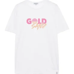 Online Tee-shirt Mika Gold Sand White Tee Shirt