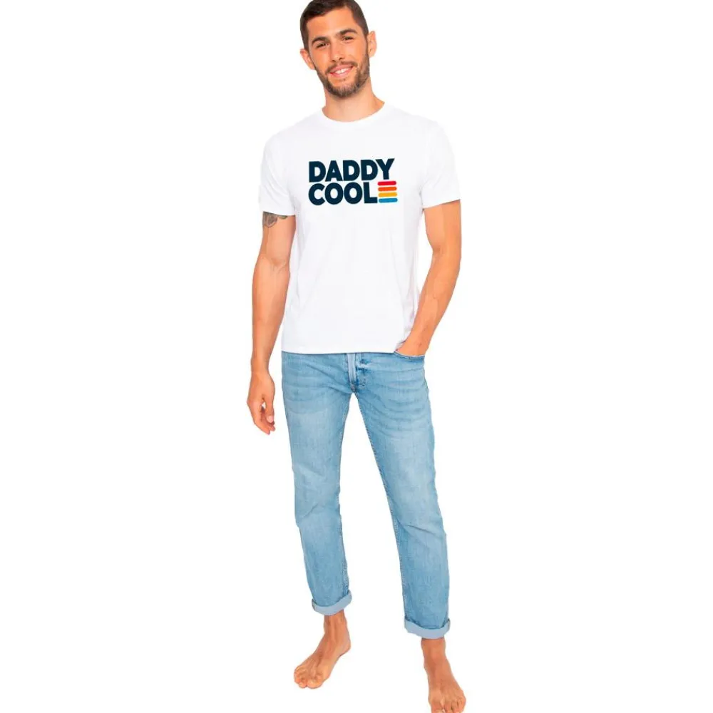 Discount Tee-shirt Alex Daddy Cool Print White Tee Shirt