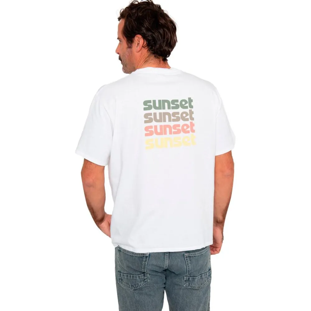 Discount Tee-shirt Mike Sunset White Tee Shirt