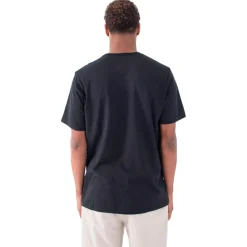 Discount Tee-shirt Poison And Palapas Slub Short Sleeve Black Tee Shirt