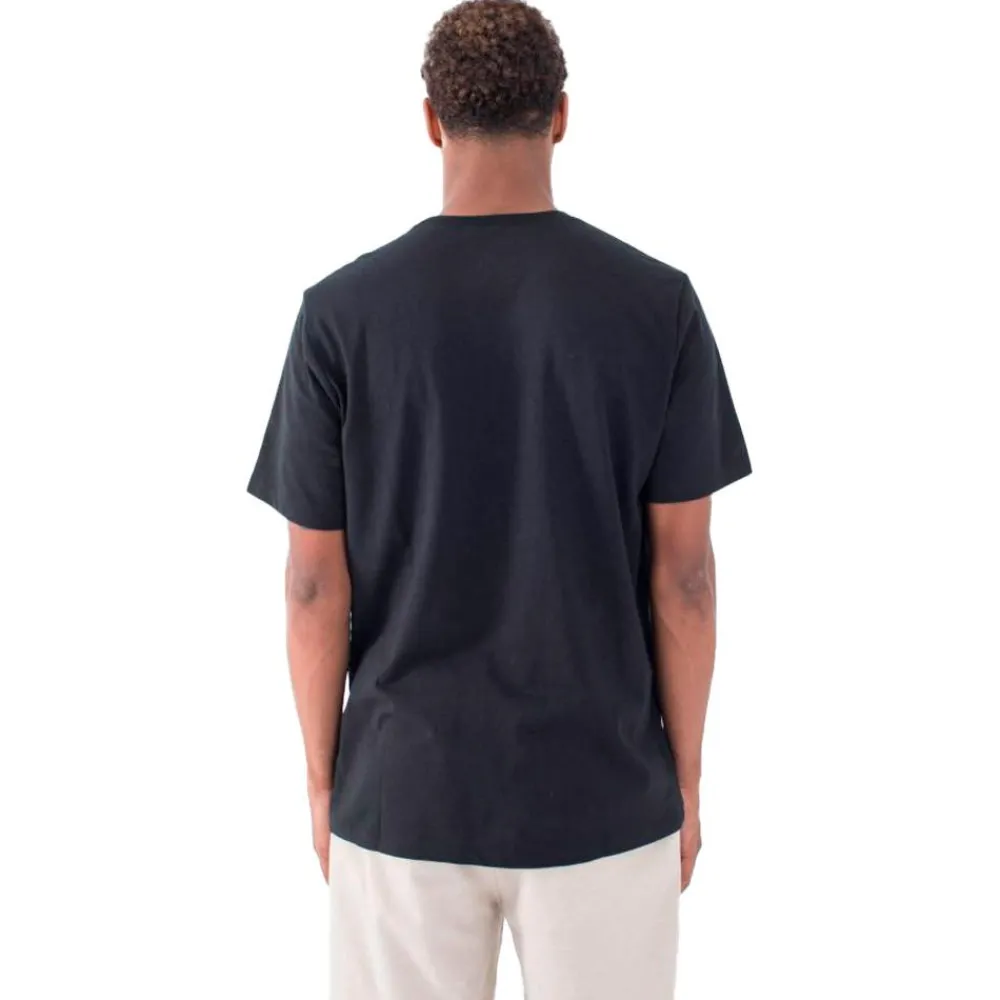 Discount Tee-shirt Poison And Palapas Slub Short Sleeve Black Tee Shirt