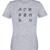 Sale Tee-shirt 29 Cotton Slant Logo W's Drizzle Melange/Caviar Tee Shirt