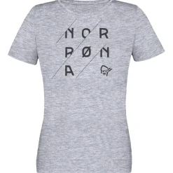Sale Tee-shirt 29 Cotton Slant Logo W's Drizzle Melange/Caviar Tee Shirt
