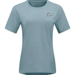 Tee Shirt|T-Shirt Randonnée<Norrona Tee-shirt 29 Cotton Vikinghead Embroidery W's Tourmaline