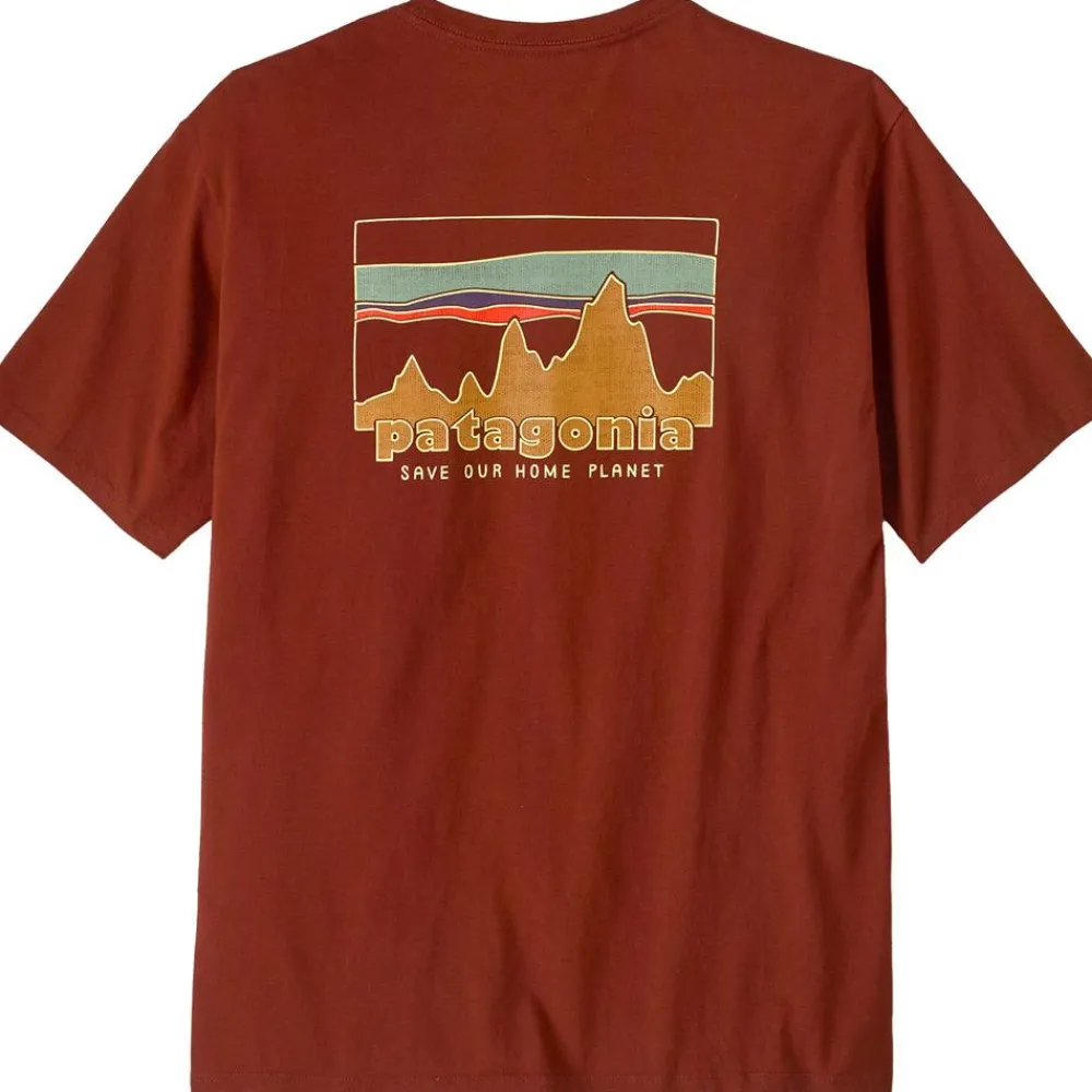 Tee Shirt<Patagonia Tee-shirt 73 Skyline Regenerative Organic Cotton Dried Vanilla