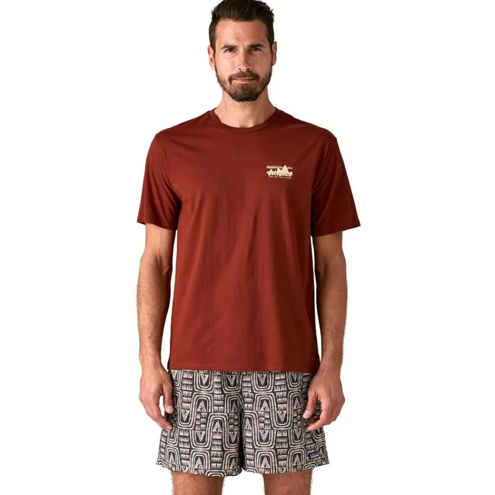 Tee Shirt<Patagonia Tee-shirt 73 Skyline Regenerative Organic Cotton Dried Vanilla