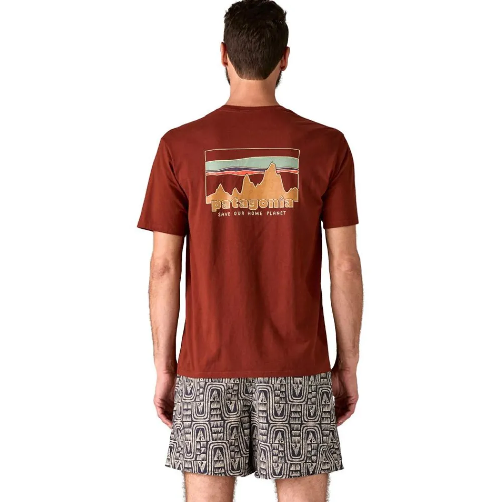 Tee Shirt<Patagonia Tee-shirt 73 Skyline Regenerative Organic Cotton Dried Vanilla