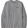 Sale Tee-shirt P-6 Logo Responsibili-Tee L/S Gravel Heather Tee Shirt