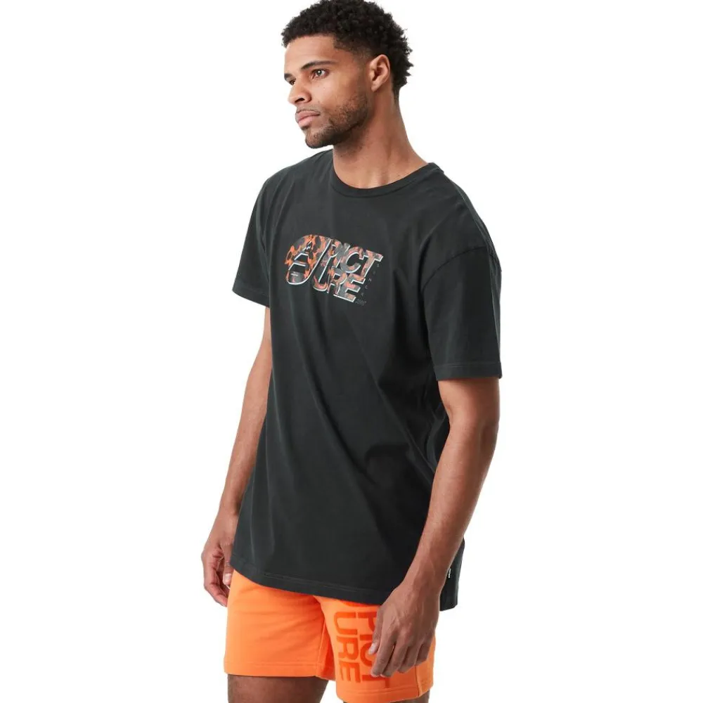 Tee Shirt<Picture Tee-shirt Basement Leo Tee Shirt Black Washed