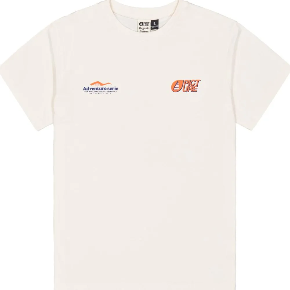 Clearance Tee-shirt Dad & Son Patagonie Natural White Tee Shirt