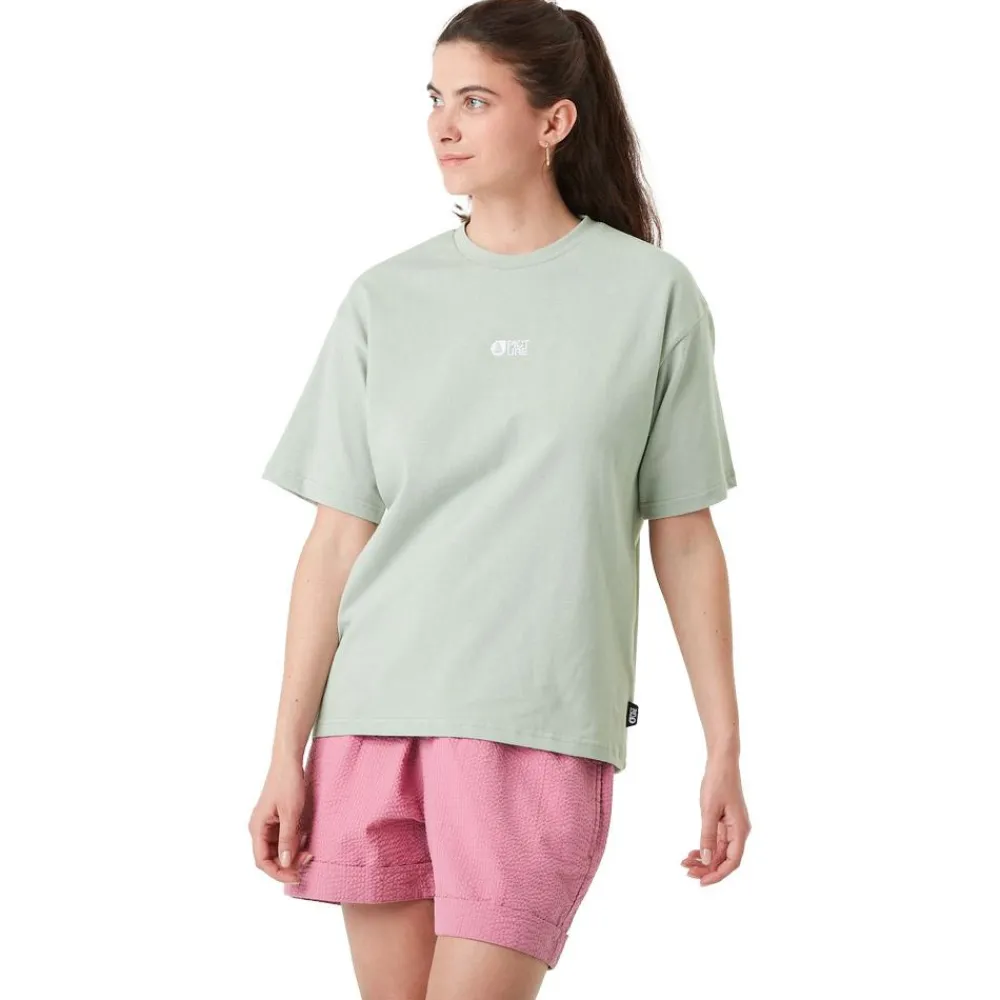 Tee Shirt<Picture Tee-shirt Maogany Cloudy Blue