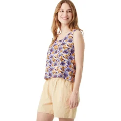 Best Tee-shirt Silya Printed Tank Top Alpine Thistle Print Tee Shirt