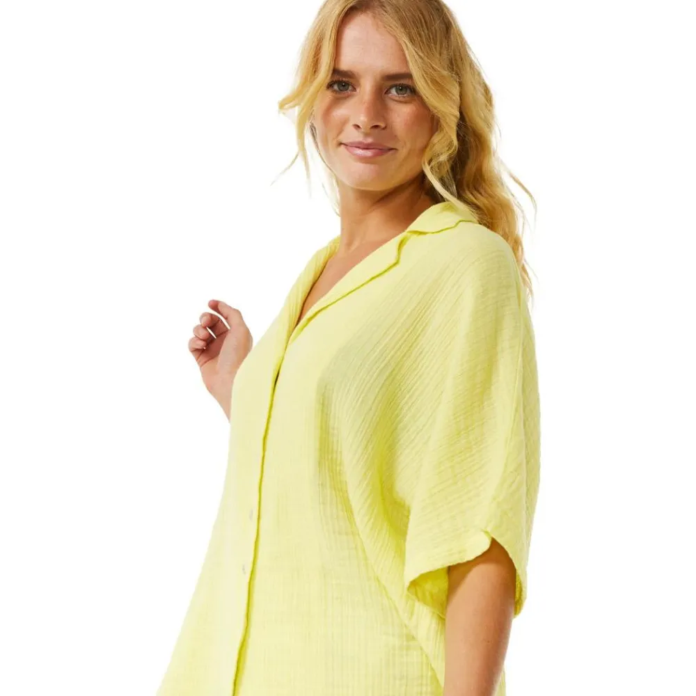 New Tee-shirt Chemisier Premium Surf Bright Yellow Tee Shirt