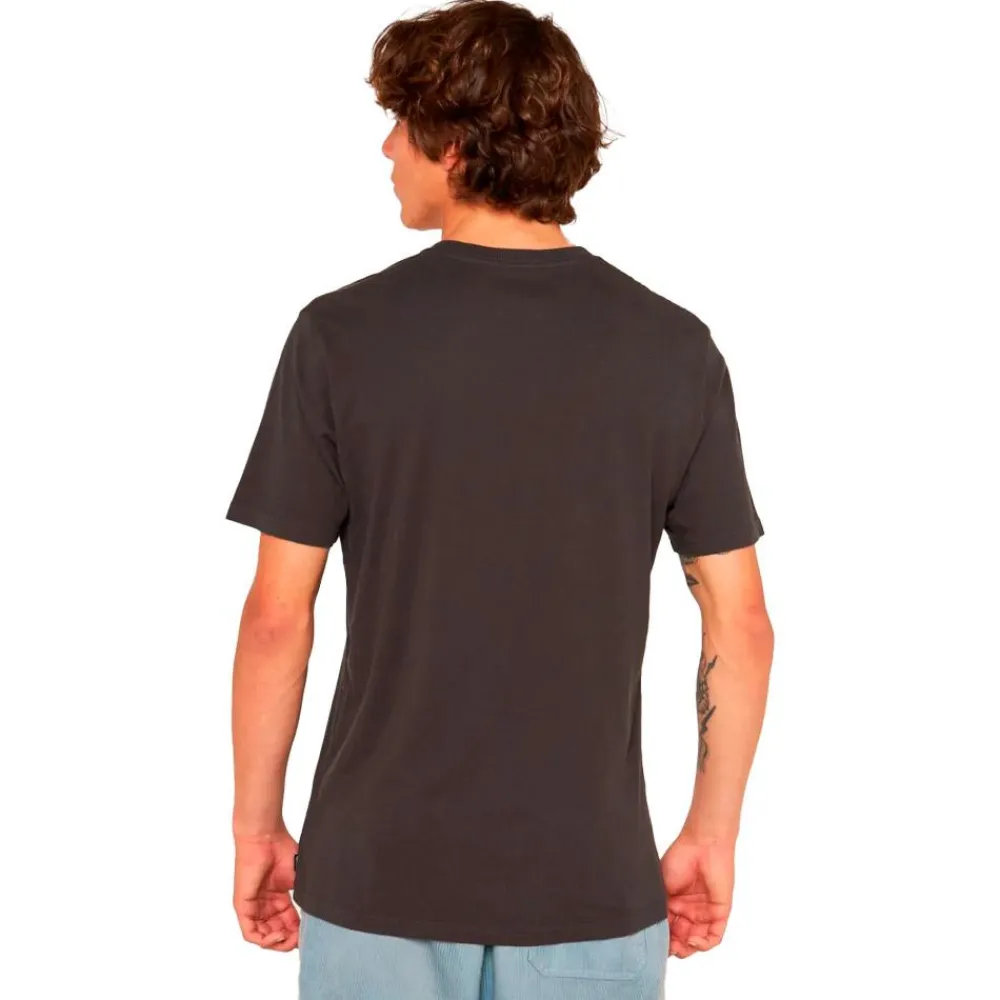 Tee Shirt<Rip Curl Tee-shirt Made For Short Sleeve Washed Black
