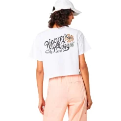 Tee Shirt<Rip Curl Tee-shirt Paradiso Crop White