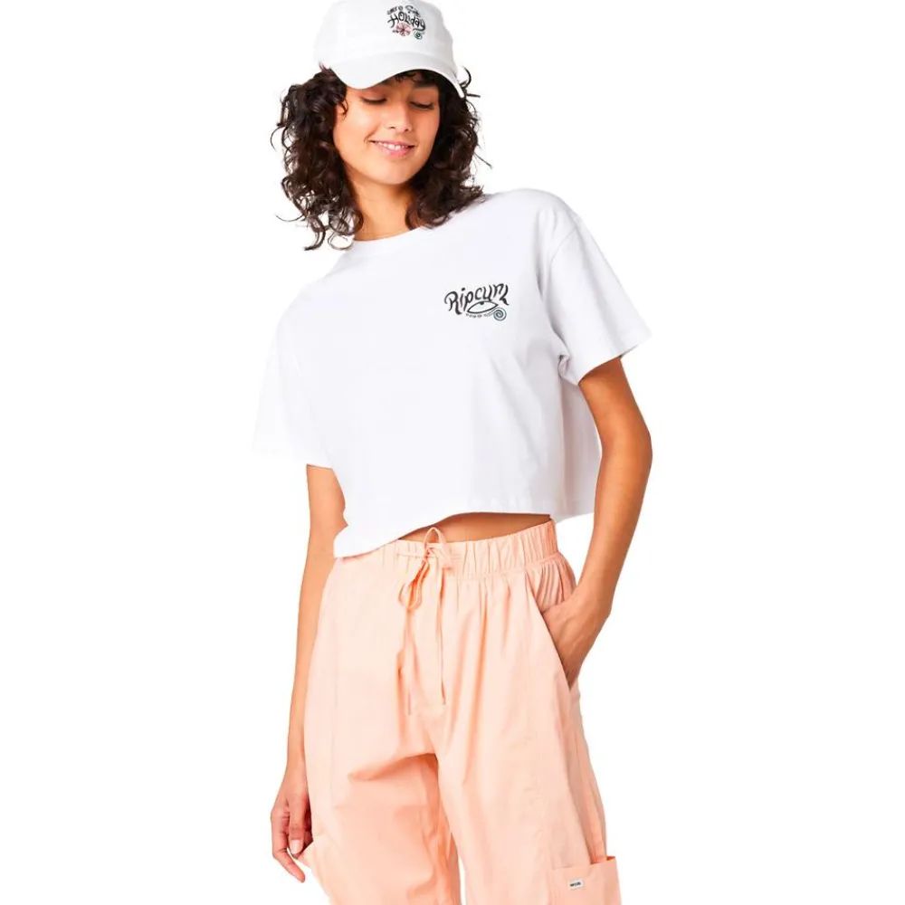 Tee Shirt<Rip Curl Tee-shirt Paradiso Crop White