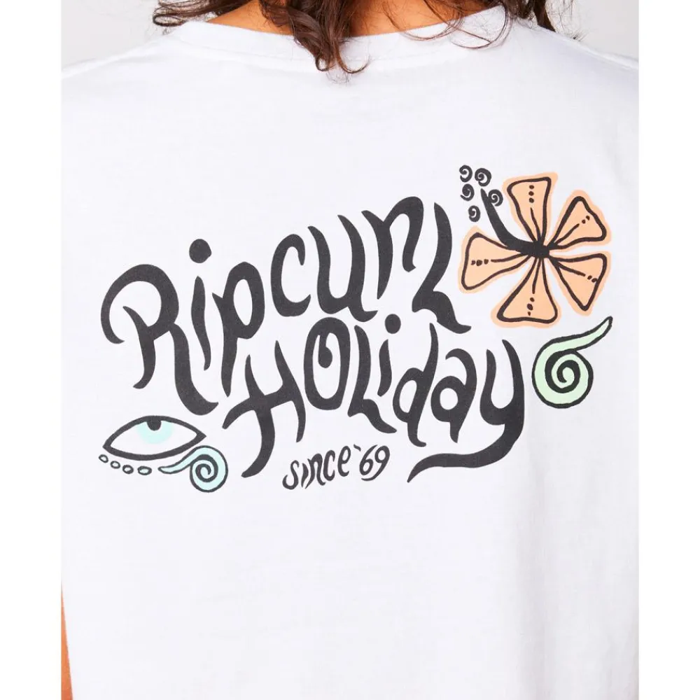 Tee Shirt<Rip Curl Tee-shirt Paradiso Crop White