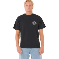 Tee Shirt<Rip Curl Tee-shirt Raw Burst Tee Shirt Black
