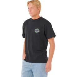 Tee Shirt<Rip Curl Tee-shirt Raw Burst Tee Shirt Black