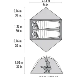 Tente Igloo|Tente 2 Places<MSR Tente Hubba Hubba Nx Gray